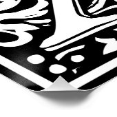 Letter X Middeleeuws Monogram Art Nouveau Poster (Hoek)