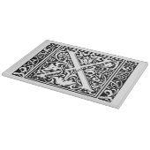 Letter X Middeleeuws Monogram Art Nouveau Snijplank (Hoek)