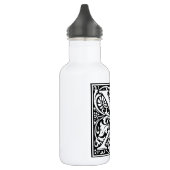 Letter X Middeleeuws Monogram Art Nouveau Waterfles (Links)