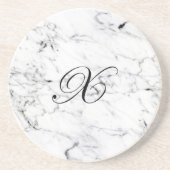 Letter X monogram Marmer textuur Zandsteen Onderzetter (Voorkant)