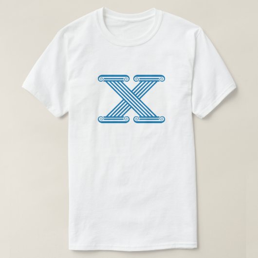 Letter X Monogram T-shirt (Design voorkant)