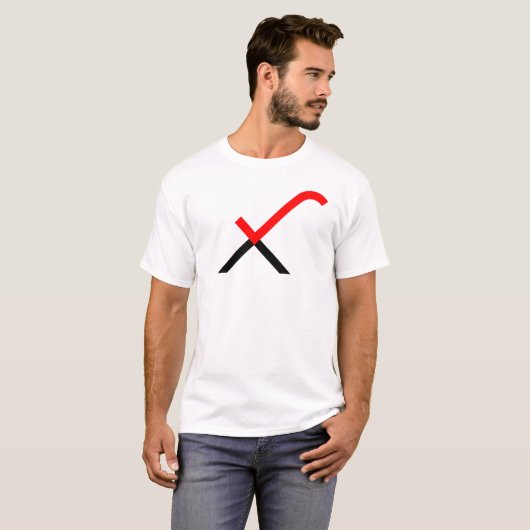 Letter X Monogram Vinkje T-shirt (Voorkant volledig)