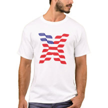 Letter X Monogram Vlag van de VS