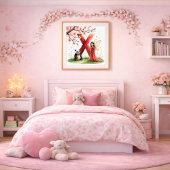 Letter X Panda Fee Poster - Chinees Alfabet Kunst