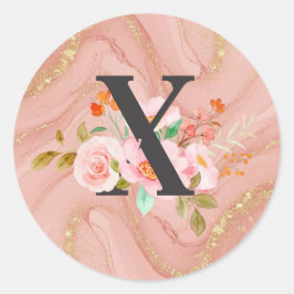 Letter X Ronde Sticker