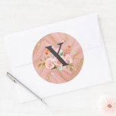 Letter X Ronde Sticker (Envelop)