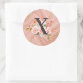 Letter X Ronde Sticker (Tas)