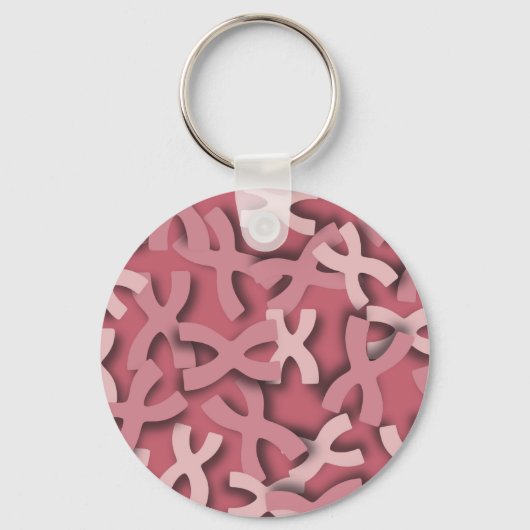 Letter X Roze Sleutelhanger (Voorkant)