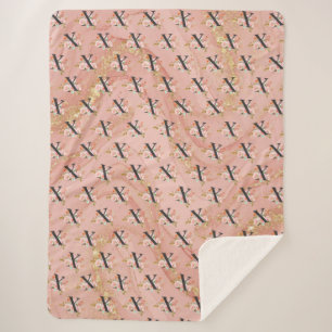 Letter X Sherpa Deken