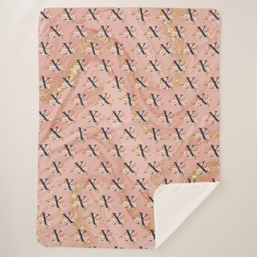 Letter X Sherpa Deken (Voorkant)