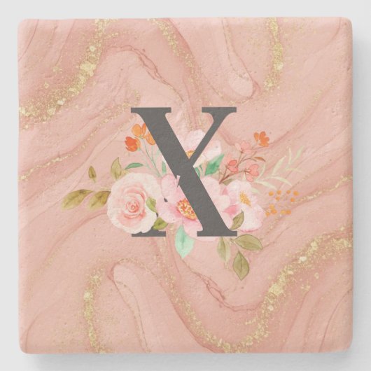 Letter X Stenen Onderzetter (Voorkant)