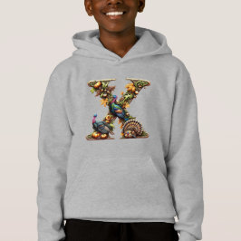 Letter X Thanksgiving kalkoen stijl