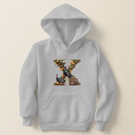 Letter X Thanksgiving kalkoen stijl  (Laagn)