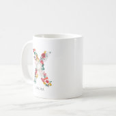 letter X | Whimsical Floral Letter Monogram I Mok (Voorkant links)