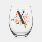 Letter X Wijnglas Zonder Voet (Achterkant)