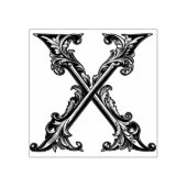 Letter X Wood Art Rubber Stamp Rubberstempel (Afrduk)