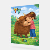 Letter Y Alphabet Poster – Y is for Yak (Hoek)