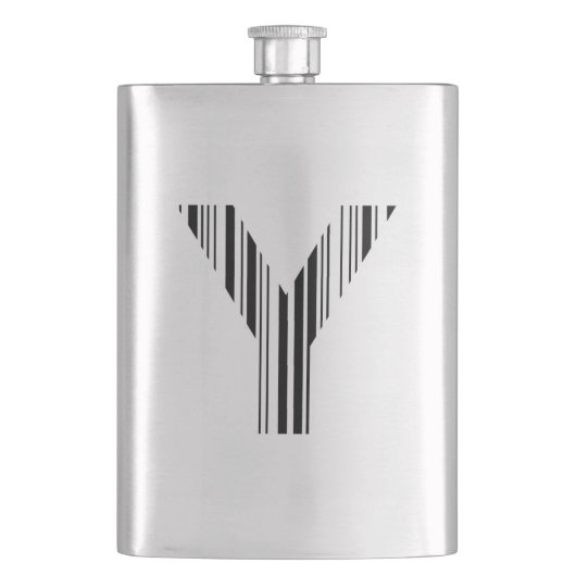LETTER Y BAR CODE Eerste Initiaal Barcodepatroon Flacon (Voorkant)