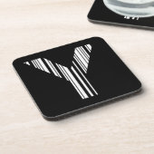 LETTER Y BAR CODE Eerste Initiaal Barcodepatroon Onderzetter (Linkerzijde)