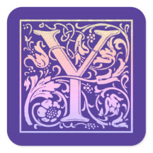 Letter Y Colorful  First Letter Gradient