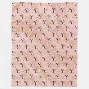 Letter Y Fleece Deken