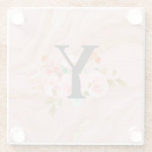 Letter Y Glazen Onderzetter (Achterkant)