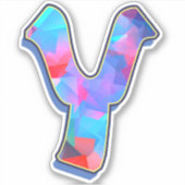 Letter Y_ Graffiti alfabet letters Sticker (Voorkant)