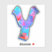 Letter Y_ Graffiti alfabet letters Sticker (Vel)