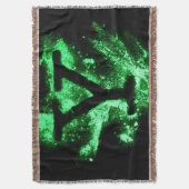 Letter Y Groen Hoofdstedelijk Alfabet Deken (Voorkant Verticaal)