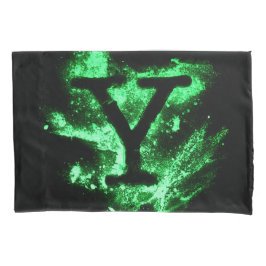 Letter Y Groen Hoofdstedelijk Alfabet Kussensloop