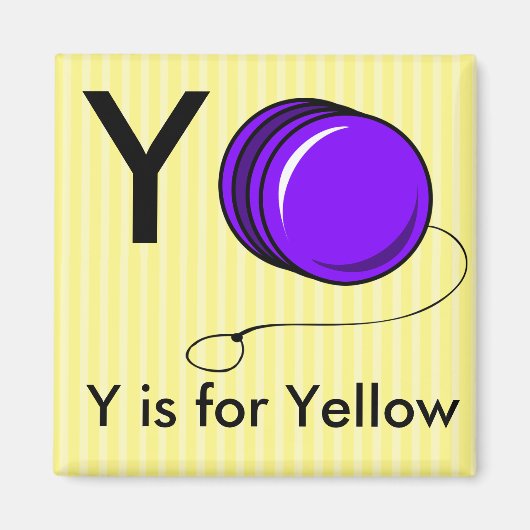 "Letter Y" is voor Yoyo Children's Alphabet Magnet (Voorkant)
