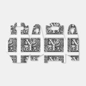 Letter Y Middeleeuwse Monogram Art Nouveau Bedankdoosjes (Uitgevouwen)