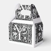 Letter Y Middeleeuwse Monogram Art Nouveau Bedankdoosjes (Voorkant Zijde)