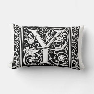 Letter Y Middeleeuwse Monogram Art Nouveau Kussen
