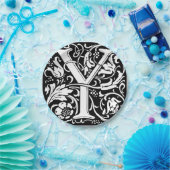 Letter Y Middeleeuwse Monogram Art Nouveau Papieren Bordje (Feest)