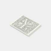 Letter Y Middeleeuwse Monogram Art Nouveau Post-it® Notes (Schuin)