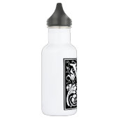 Letter Y Middeleeuwse Monogram Art Nouveau Waterfles (Links)