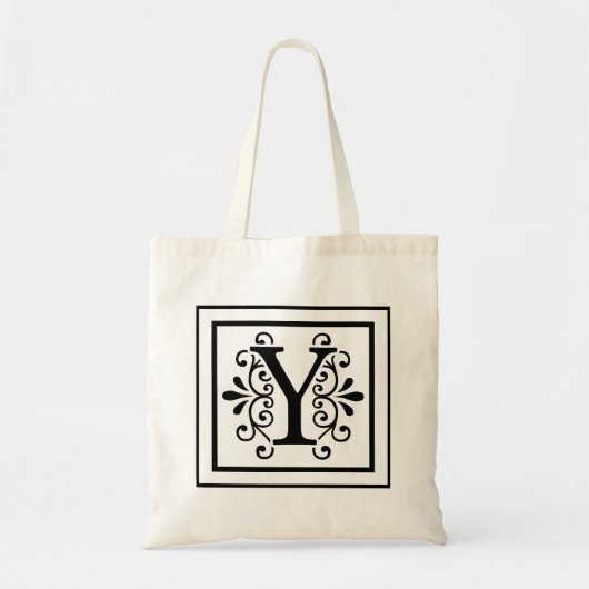 Letter Y Monogram Canvas tas (Voorkant)