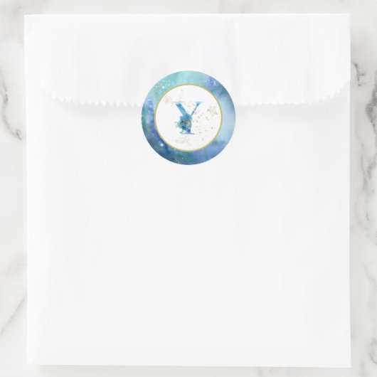 *~* LETTER Y - Nautische strandenvelop Sticker (Tas)