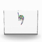 Letter 'YOD' made with Gems in All Colors Fotoblokken (Voorkant)