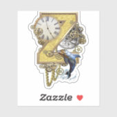 Letter Z Birthday Customization Sticker (Vel)