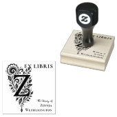 Letter Z Botanische Ex Libris Boekplaat Stempel (Gestempeld)