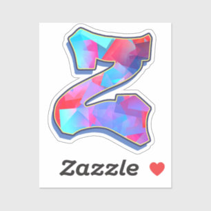 Letter Z -  Color Mix Sticker