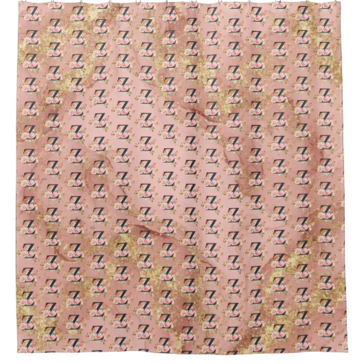 Letter Z Douchegordijn (Voorkant)
