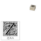 Letter Z  eerste brief met aangepaste naam Rubberstempel (Gestempeld)