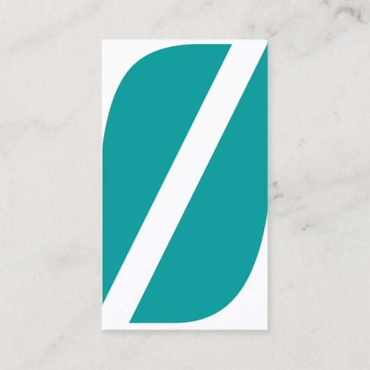 Letter Z Electric Cloud Monogram Visitekaartje (Achterkant)