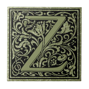 Letter Z First Letter Monogram Tegeltje