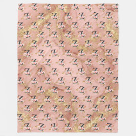 Letter Z Fleece Deken
