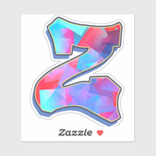 Letter Z_ Graffiti Alfabet Letters Sticker