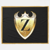 Letter Z hoofdalfabet Fleece Deken (Voorkant (Horizontaal))